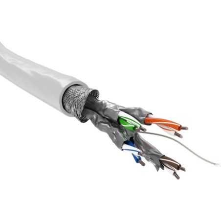 goobay CAT 6 SFTP, PiMF 100m Bulkkabel Hvid